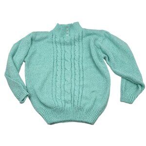 Vintage Center Aisle Acrylic Women's Sweater Cable Knit Long Sleeve‎ Size Large